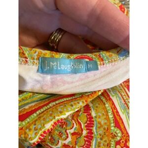 J. McLaughlin Multicolor Paisley Top